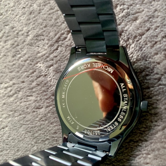 Michael Kors Slim Runway Blue Steel Watch MK3419 - Picture 6 of 6